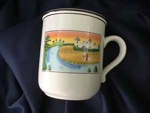 VILLEROY & BOCH DESIGN NAÏF  MUG MAN ON HORSE river castle never used! EXCELLENT