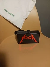 EDIE PARKER Acrylic. YOGA Box Clutch Black with Dust Bag