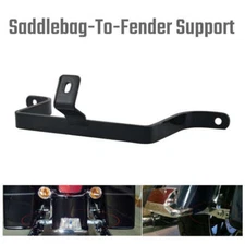 Black Saddlebag-To-Fender Support Bracket For Harley Touring FLHX FLH EFI 84-08