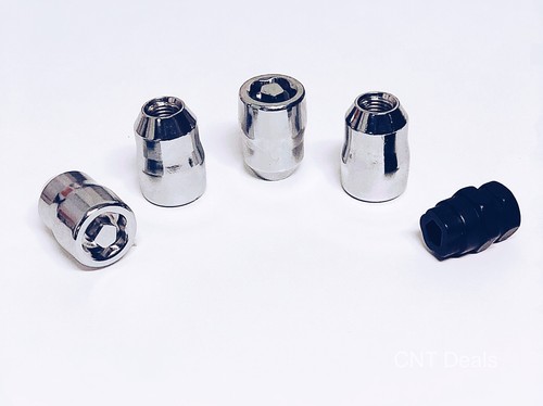 4 Chrome Factory OE Style Wheel Lug Nut Locks 12x1.5 Toyota - Foto 9