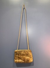 Snake Skin Purse Bag Vintage Clemente Brown Snake Skin Shoulder Bag