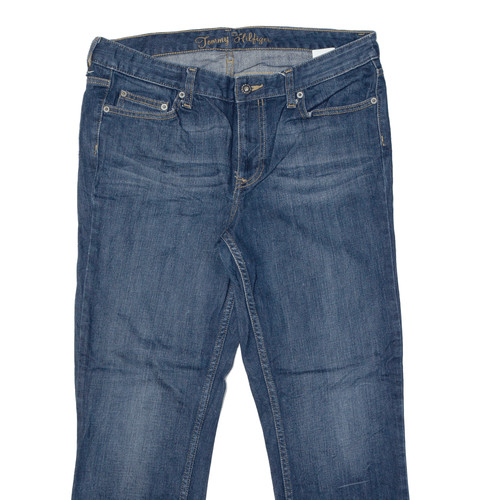 TOMMY HILFIGER RMD EVE Jeans Blue Denim Straight Stone Wash Womens W34 L26 - Picture 2 of 6