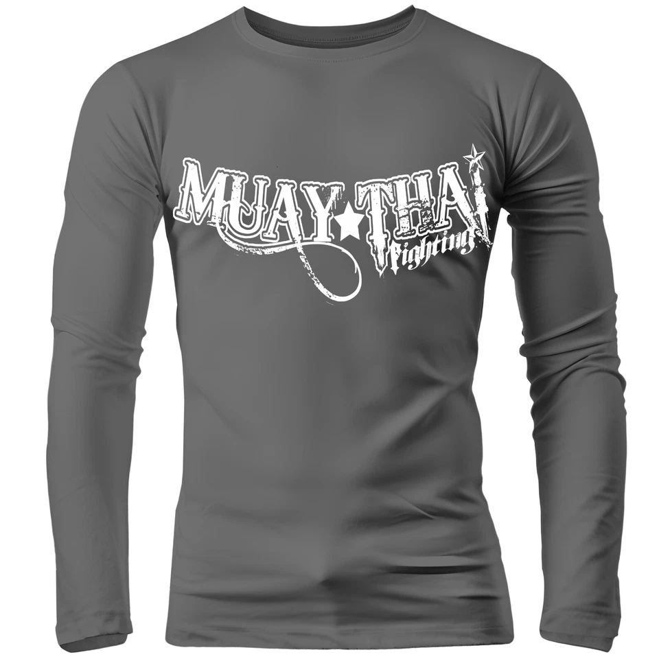 Muay Thai Fighting Stryker mma ufc venum tapout Adult Rash Guard Compression Tee - Image 3 of 4