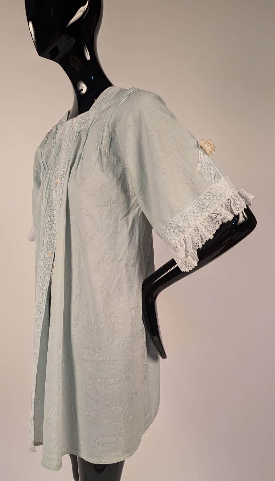 WEDDING RING PATTERN VICTORIAN JACKET W LACE FR T… - image 1