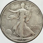 1941-D Walking Liberty Half Dollar F+ Nice ORIGINAL Coin * 1941D