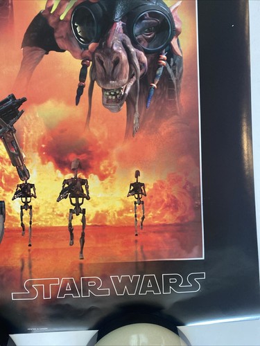 Póster de Star Wars Episodio 1 La amenaza fantasma Los villanos promoción comercial - Imagen 5 de 6