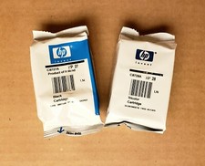 NEW 2 Genuine HP 27 Black HP 28 Tri-color Ink Cartridges OEM - No Box