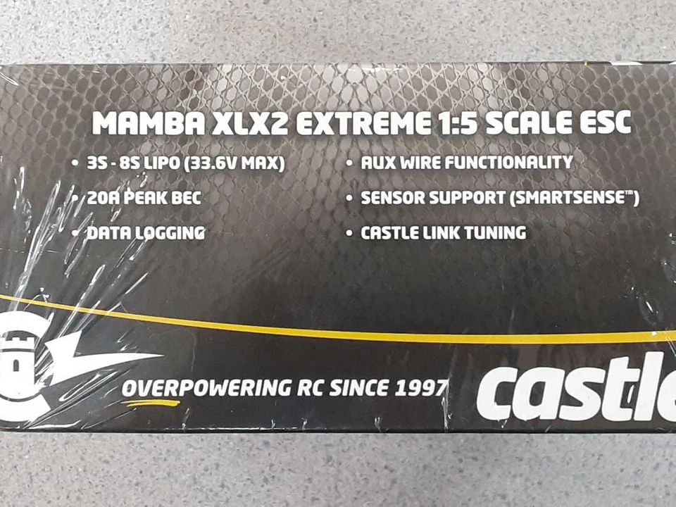 Castle Creations Mamba XLX 2 1/5 Sensored Brushless ESC/Motor Combo 1100Kv New!! - Image 2 of 4