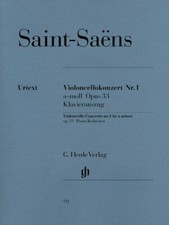 Saint-Saens Concerto for Violoncello and Orchestra A Minor Op 33 No 1 051480711