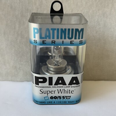Japanese PIAA Platinum Series Super White H4 60/55W Part No. 15060