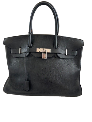 Hermes Black Togo Leather Birkin 35 Palladium Silver | eBay
