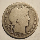 1904 **O** BARBER HALF DOLLAR ***NICE COIN!***  FREE SHIPPING! X8162