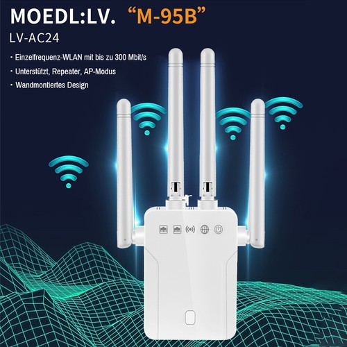 WLAN Repeater Router Range Extender Wireless Signal Verstärker Booster WiFi 300M - Bild 15 von 18