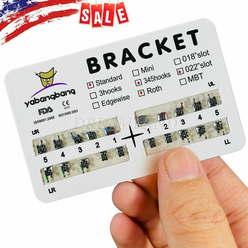 10 Packungen Dental Kieferorthopädische Brackets Zahnspangen Mini Roth MBT Slot.022 3-4-5 Haken A - Bild 71 von 87