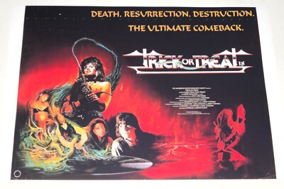 #ad #ad Trick or Treat 1986 Poster Gene Simmons Ozzy Osbourne Satanic Panic UK 19quot;x13quot; $22.00