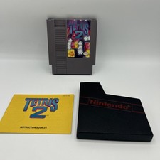 Tetris 2 Nintendo Entertainment System NES Game Cartridge W/ Manual & Sleeve