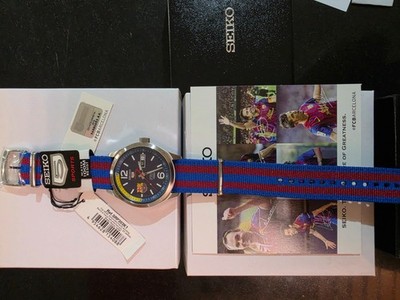 SEIKO 5 Sports SRP303K1 FCB Barcelona Barca Nylon Automatic Watch