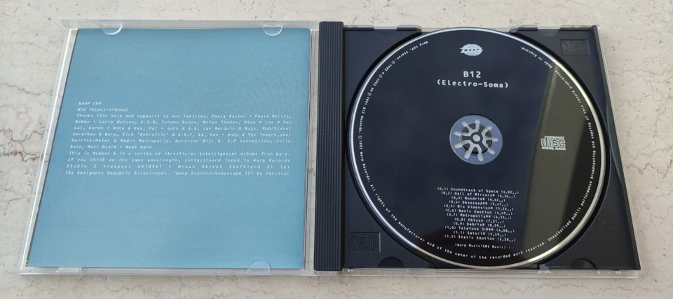 B12 – Electro-Soma (Warp Records, 1993) CD - Bild 2 von 4