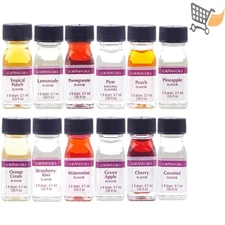 LorAnn Flavor Set 12 Fruit & More 1 Dram Bottles Kosher Gluten Free Nut Free