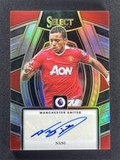 2023-24 Panini Select Premier League Nani Silver Prizm Signatures Auto #SS-N