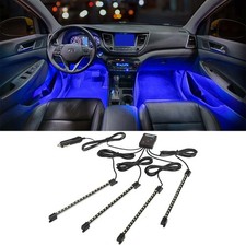 Ledglow Blue Led Car Truck Interior Footwell Neon Underdash Accent Lights Kit Ledglow Blue Led Car Truck Interior Footwell Neon Underdash Accent Lights Kit