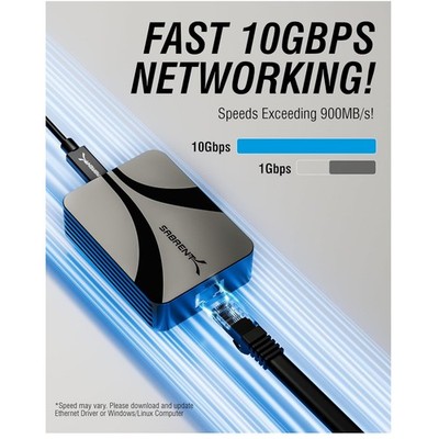 Thunderbolt 3/4 to 10GbE Network Adapter - Easy Installation