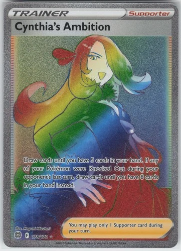 Pokemon Cynthia's Ambition (Secret) SWSH09: Brilliant Stars SR Holo 178/172 NM