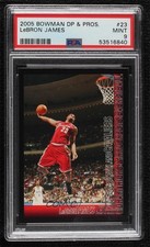 2005-06 Bowman Draft LeBron James #23 PSA 9 MINT 0cv3