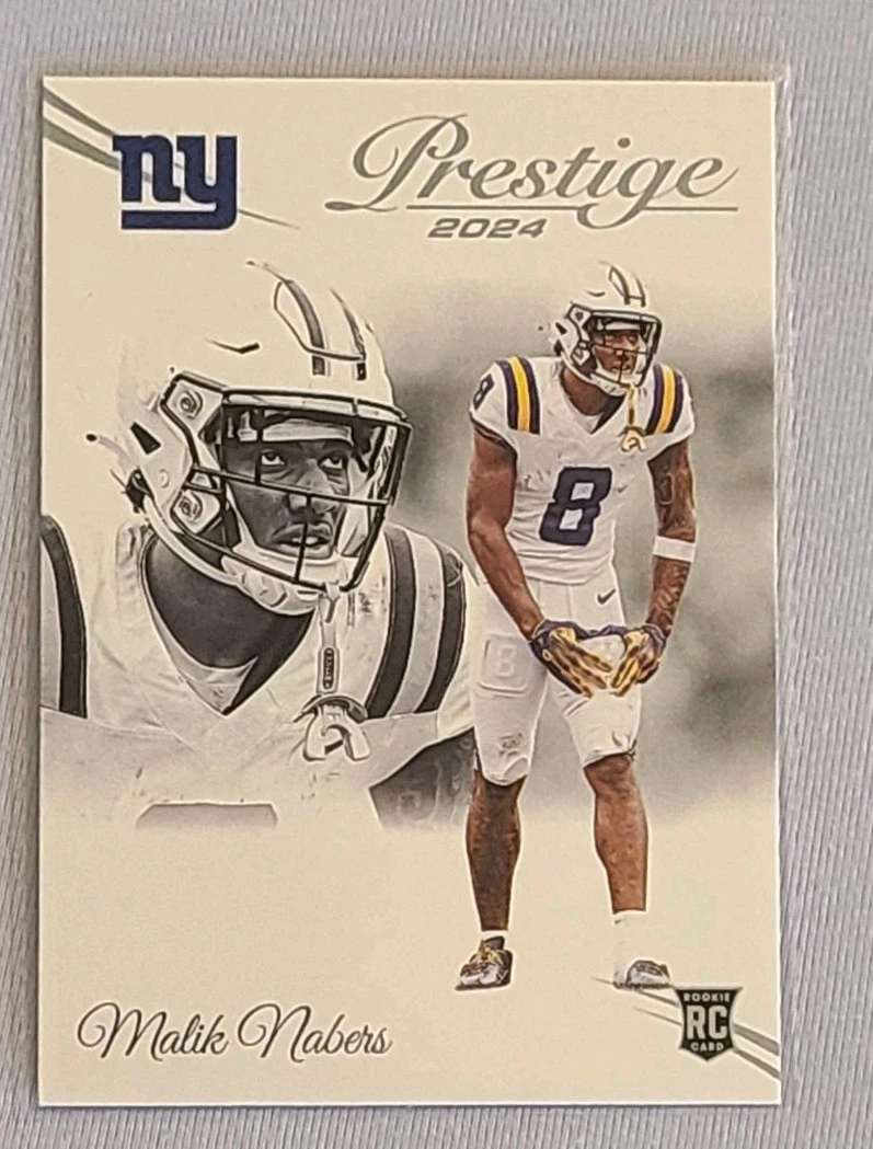 2024 Panini Prestige - Rookies Malik Nabers #306 (RC) New York Giants