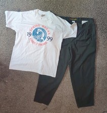 Vintage Lot Of Men Size 38 Bugle Boy Pants And XL Vintage T Shirt