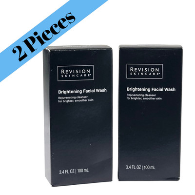 2X Revision Skincare Brightening Facial Wash LOT OF 2 - 3.4 oz 100 ml New In Box