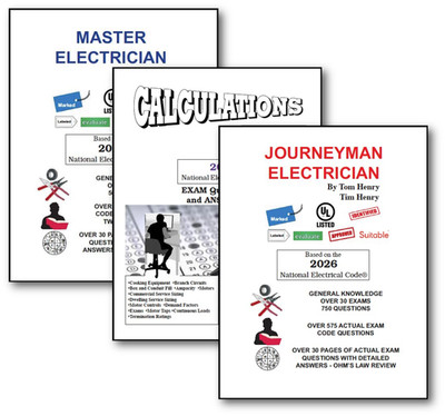 2026  Journeyman, Master Electrician and Calculations for Elec. Exam Tom Henry