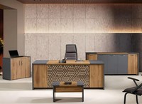 BüRo ArbeitszimmermöBel KomplettbüRo Schreibtisch 4Tlg Holz Braun Set