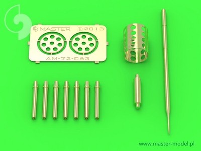 Master 72-063 A-10 Thunderbolt II - GAU-8 Avenger gun tip and Pitot 1/72 model