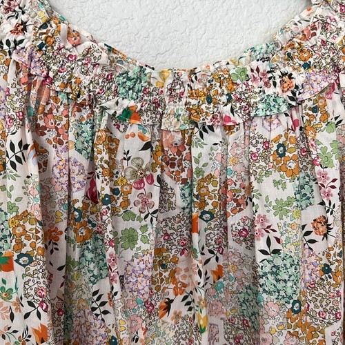 Bonpoint Liberty Goldie Floral Short Sleeve Dress Size 12 - Picture 3 of 12