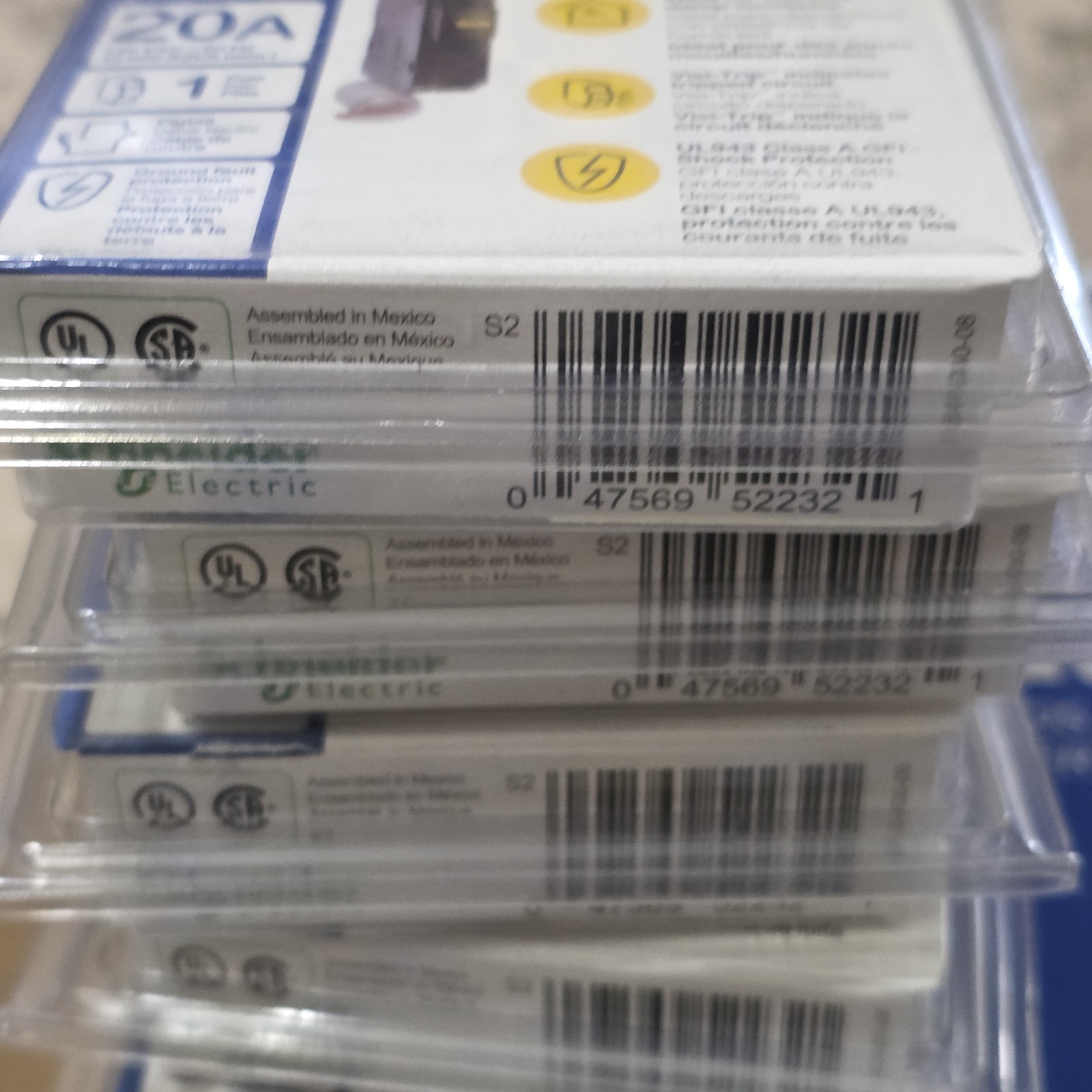 SQUARE D QO120GFIC / GFI  20A SINGLE POLE GFI GROUND FAULT INTERRUPTER  BREAKER 