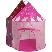 LimitlessFunN Princess Pop Up Kids Play Tent  Includes Star Lights  Carrying C