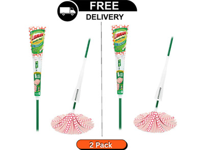 Libman Microfiber Wonder Mop with Green Steel Handle.(2 Pack)
