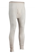 Indera Traditional Long Johns - Thermal Pants - Natural - Men Size Tall L