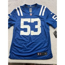 Nike Indianapolis Colts Shaquille Leonard 53 NFL Jersey Mens Medium Blue New