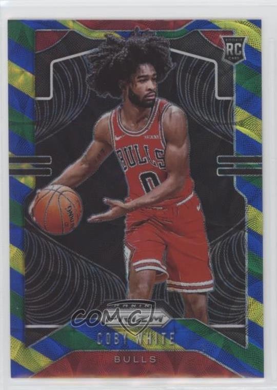 2019-20 Panini Prizm Rookie Choice Blue Yellow & Green Coby White #253 0s5s