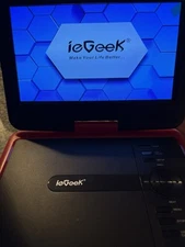 ieGeek Portable Video Player  Swivel Screen & Rechargeable Battery IK-902 red