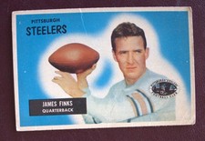 1955 Bowman Jim Finks (Pittsburgh Steelers) #120 HOF VG/EX