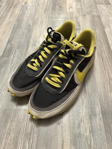Nike X Sacai LDWaffle Black/Bright Citron Sail Größe 48,5 EU