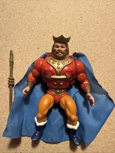 King Randor Complete cape staff Vtg 1980's Masters of the Universe He-man figure