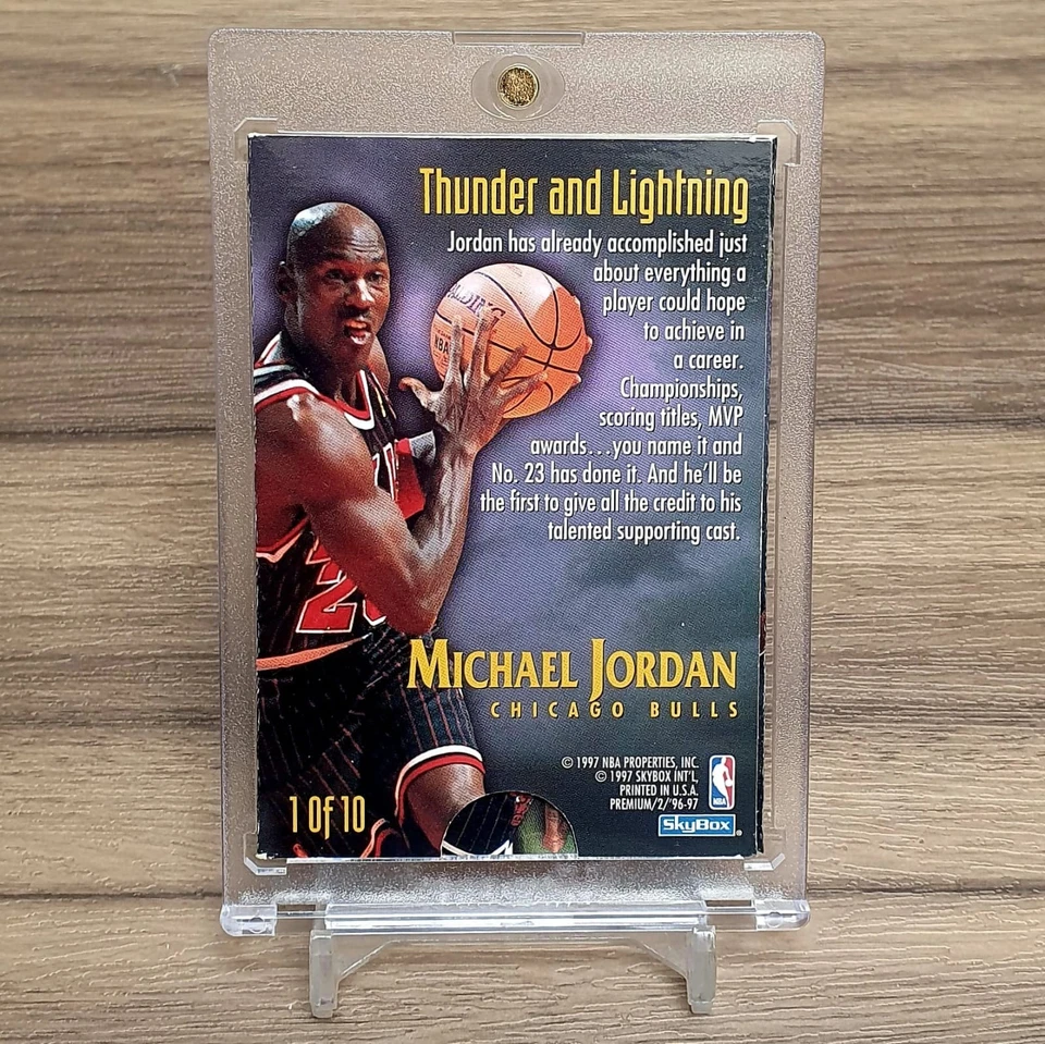 Skybox Premium 1996 Michael Jordan/Scottie Pippen Thunder & Lightning Foto 4 de 4