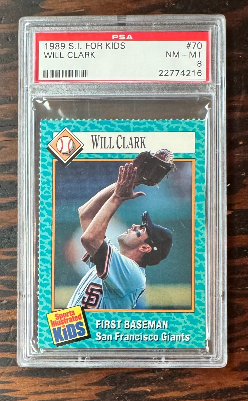 Will Clark 1989 Sports Illustrated S I For Kids #70, PSA 8
