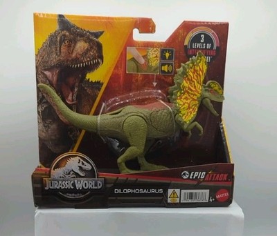 Jurassic World Epic Attack DILOPHOSAURUS Battle Damage Extreme W