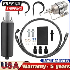 Inline EFI Fuel Pump 255LPH GSL392 400-939 Fuel Pressure Regulator For LS Swap