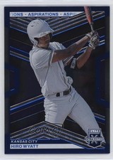 2023 Panini Elite Extra Edition Blue Aspirations 72/349 Hiro Wyatt #143 2qw